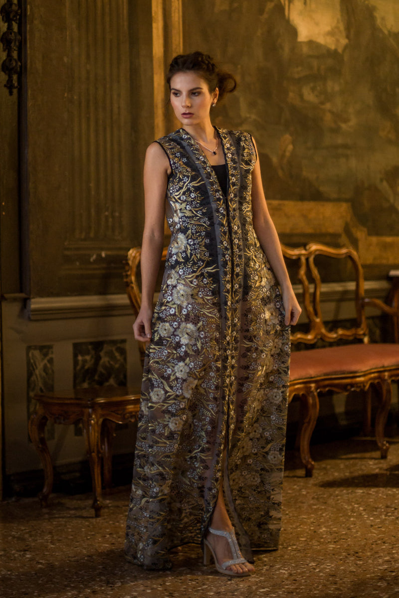 Abaya - Baroque Long Dress - Sustainable Clothing Fashion Brand Label POETHICA®